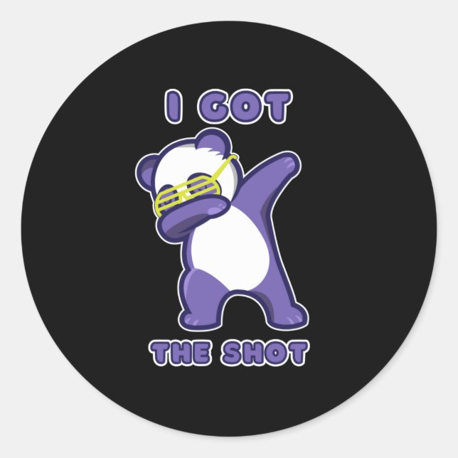 Sticker Rond I got my vaccine (Devant)