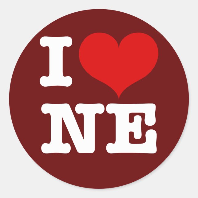 Sticker Rond I Heart Northeast Minneapolis! (Devant)