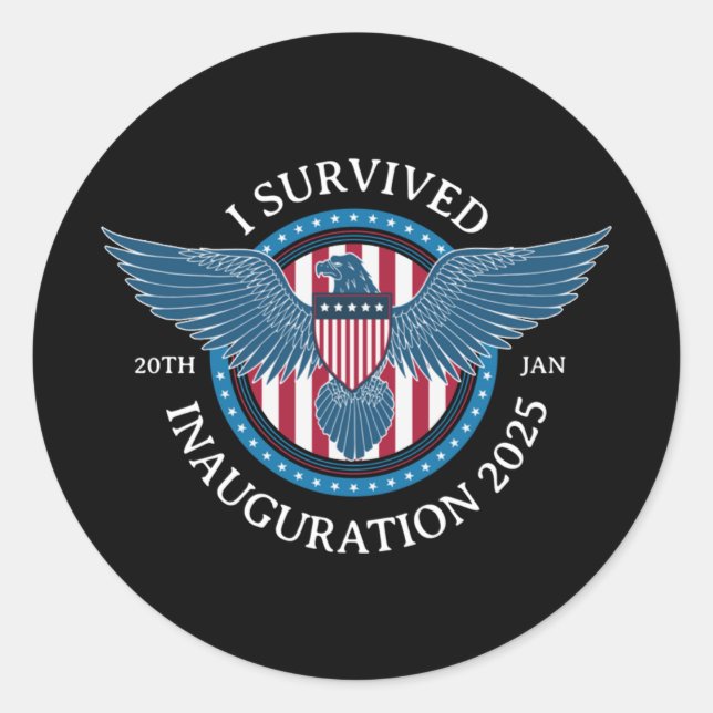 Sticker Rond I Inauguration survécue 2025 (Devant)