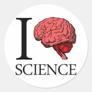 Sticker Rond I la science du cerveau (je sais la science) (la