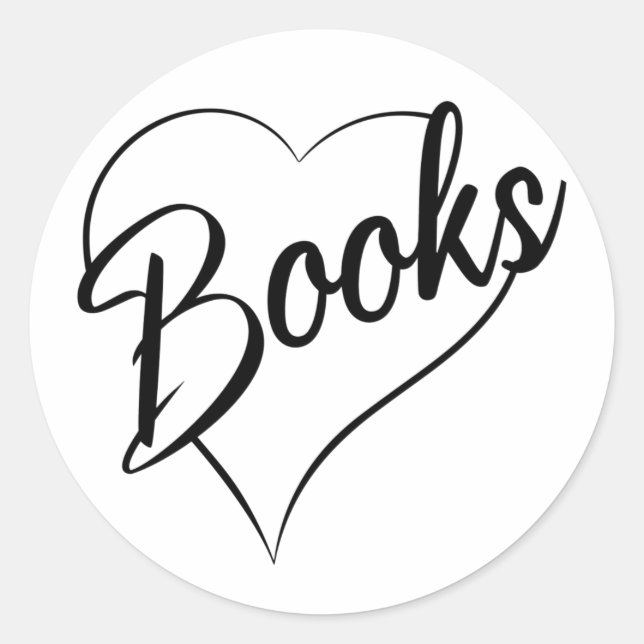 Sticker Rond I Looks Lecture Livre Lover Lecteur Librarian (Devant)