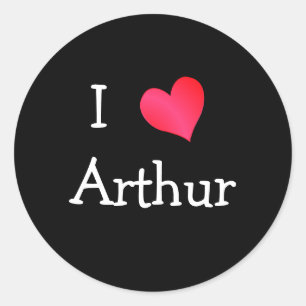 Sticker Rond I Love Arthur