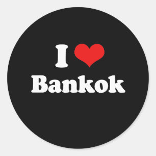 Sticker Rond I Love Bangkok Tshirt blanc Tshirt