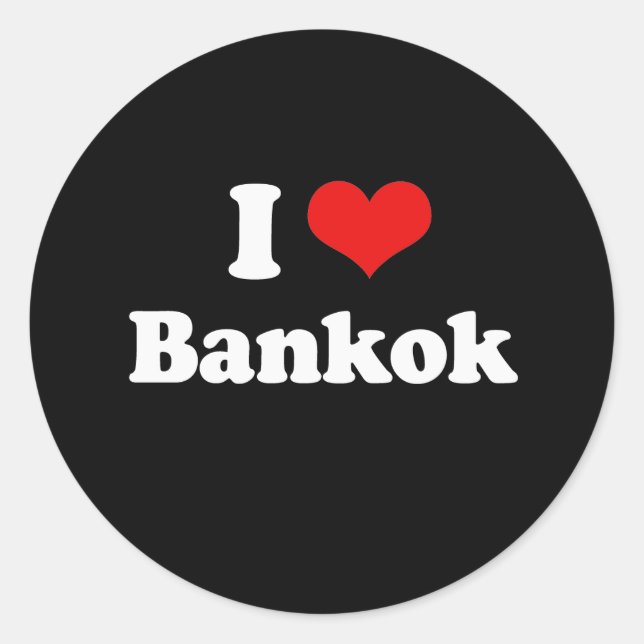 Sticker Rond I Love Bangkok Tshirt blanc Tshirt (Devant)