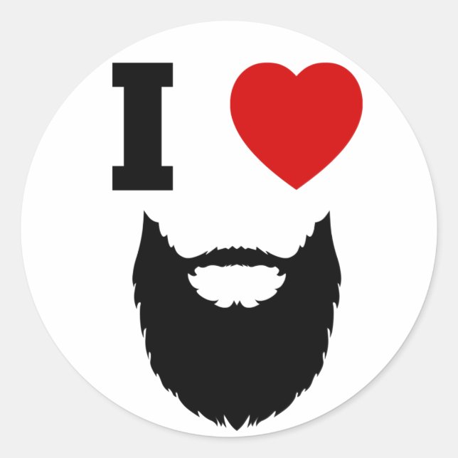 Sticker Rond I Love Beares (Devant)