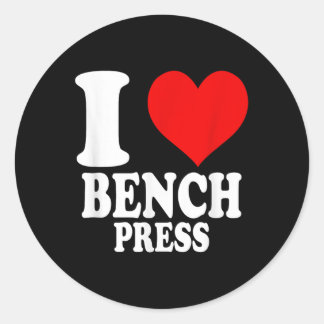 Sticker Rond I Love Bench Press
