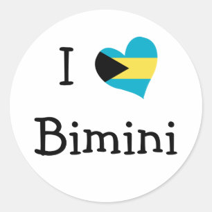 Sticker Rond I Love Bimini