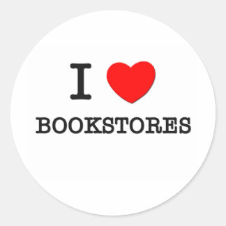 Sticker Rond I Love Bookstores