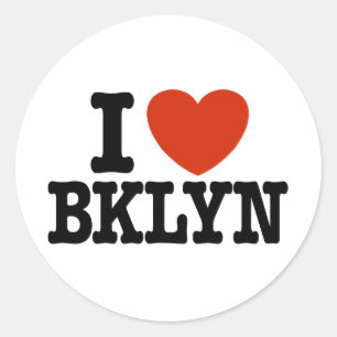Sticker Rond I Love Brooklyn