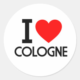 Sticker Rond I Love Cologne