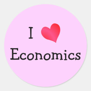 Sticker Rond I Love Economics