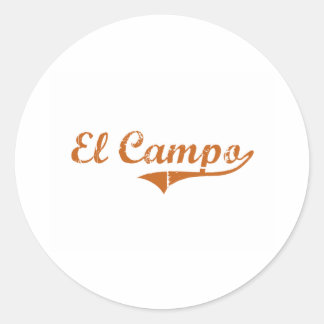 Sticker Rond I Love El Campo Texas