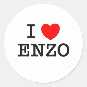Sticker Rond I Love Enzo