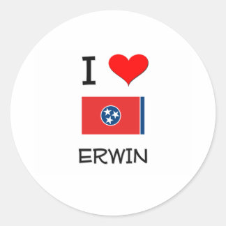 Sticker Rond I Love Erwin Tennessee