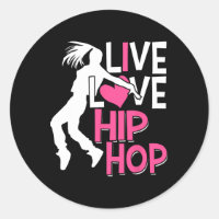 I Love Hip hop Dance - Coeur Rose et Hip hop Danc