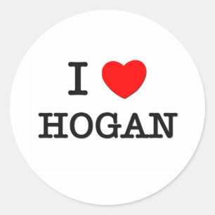 Sticker Rond I Love Hogan