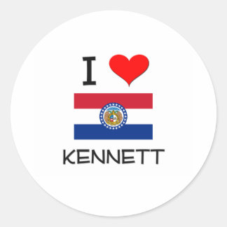 Sticker Rond I Love Kennett Missouri