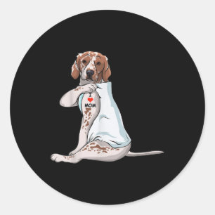 Sticker Rond I Love Maman Tattoo Brittany Maman Amoureux des ch