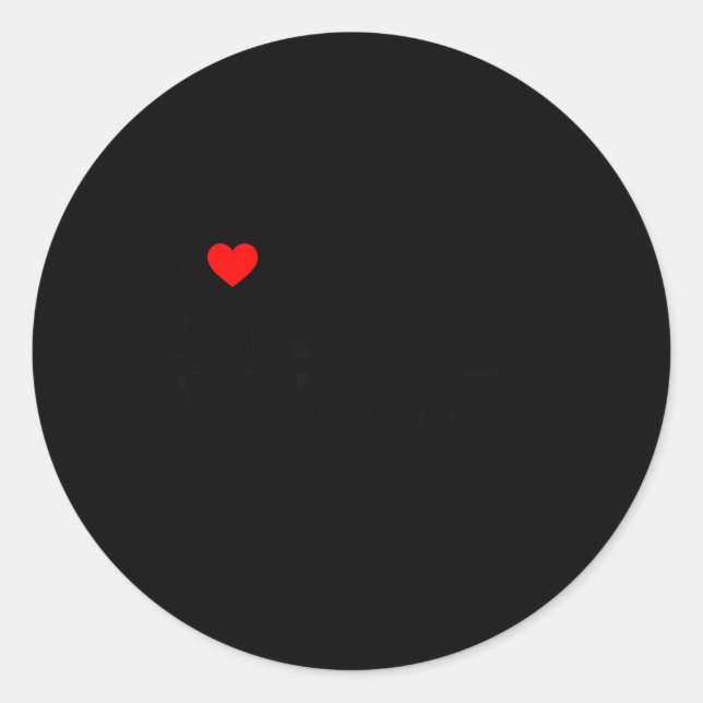 Sticker Rond I Love My Hot Black Wife  (Devant)