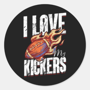Sticker Rond I Love My Kickers - Football Imaginaire