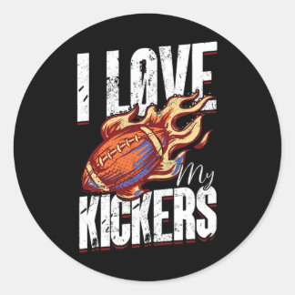 Sticker Rond I Love My Kickers - Football Imaginaire