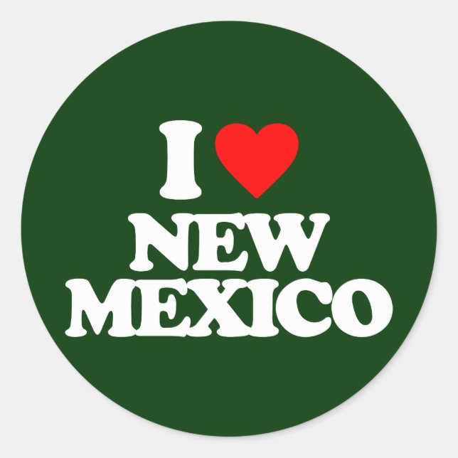 STICKER ROND I LOVE NOUVEAU-MEXIQUE (Devant)