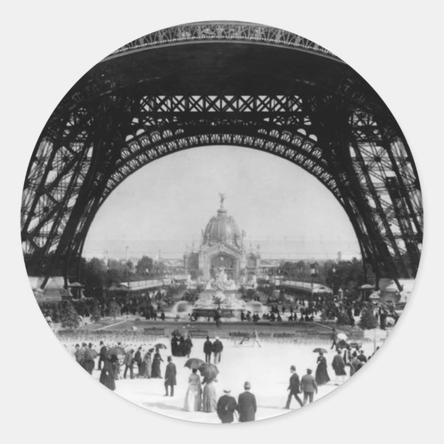 Sticker Rond I Love Paris (Devant)