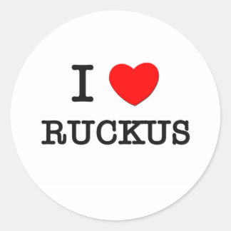 Sticker Rond I Love Ruckus