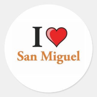 Sticker Rond I Love San Miguel