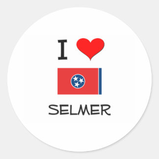 Sticker Rond I Love Selmer Tennessee
