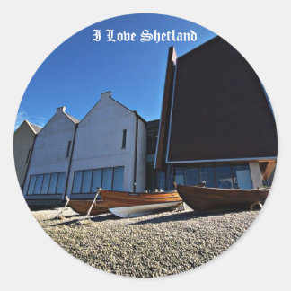 Sticker Rond I Love Shetland
