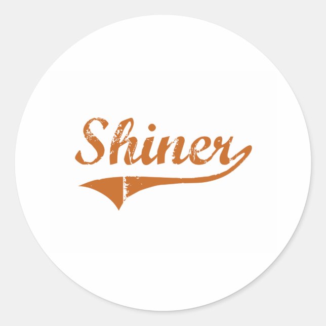 Sticker Rond I Love Shiner Texas (Devant)
