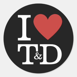 Sticker Rond I ❤️ Love T&D Formation & Développement Personnel
