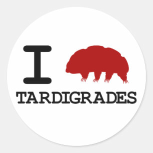 Sticker Rond I Love Tardigrades