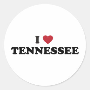 Sticker Rond I Love Tennessee