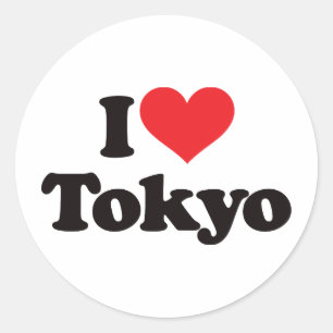Sticker Rond I Love Tokyo