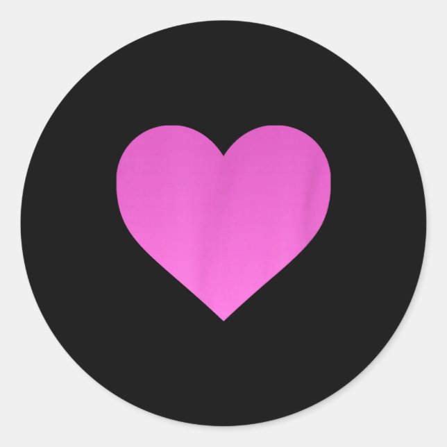 Sticker Rond I Love You Nk Purple Heart Valentine's Day Emotico (Devant)