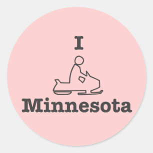 Sticker Rond I Motoneige Minnesota