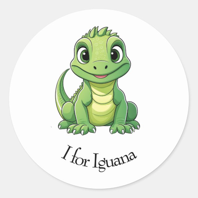 Sticker Rond I pour Iguana (Devant)