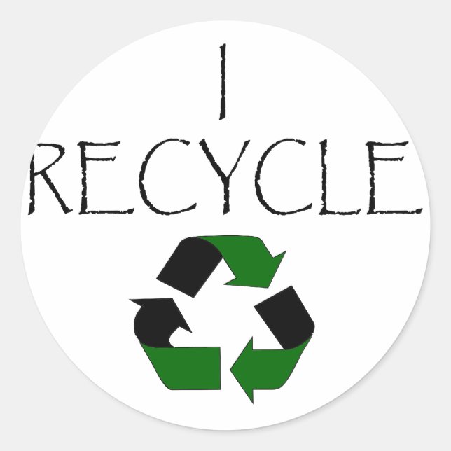 Sticker Rond I Recycler (Devant)