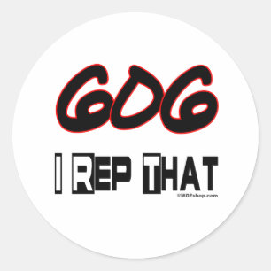 Sticker Rond I représentant cet indicatif régional 606