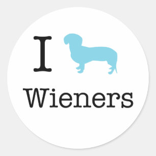 Sticker Rond I saucisses de coeur