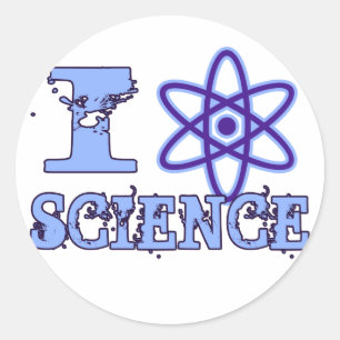 Sticker Rond I Science du coeur (ou symbole atomique)