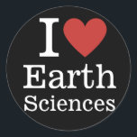 Sticker Rond I ❤️ Sciences de la Terre pour les étudiants / Fac<br><div class="desc">Montrez votre passion pour les sciences de la Terre avec I ❤️ Sciences de la Terre pour les étudiants / Faculté CUSTOM Classic Round Sticker ! Parfait pour les carnets, les ordinateurs portables ou les bouteilles d'eau, cet autocollant vous permet de montrer fièrement votre amour pour l'exploration des merveilles de...</div>