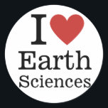 Sticker Rond I ❤️ Sciences de la Terre pour les étudiants / Fac<br><div class="desc">Montrez votre passion pour les sciences de la Terre avec I ❤️ Sciences de la Terre pour les étudiants / Faculté CUSTOM Classic Round Sticker ! Parfait pour les carnets, les ordinateurs portables ou les bouteilles d'eau, cet autocollant vous permet de montrer fièrement votre amour pour l'exploration des merveilles de...</div>