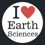 Sticker Rond I ❤️ Sciences de la Terre pour les étudiants / Fac<br><div class="desc">Montrez votre passion pour les sciences de la Terre avec I ❤️ Sciences de la Terre pour les étudiants / Faculté CUSTOM Classic Round Sticker ! Parfait pour les carnets, les ordinateurs portables ou les bouteilles d'eau, cet autocollant vous permet de montrer fièrement votre amour pour l'exploration des merveilles de...</div>