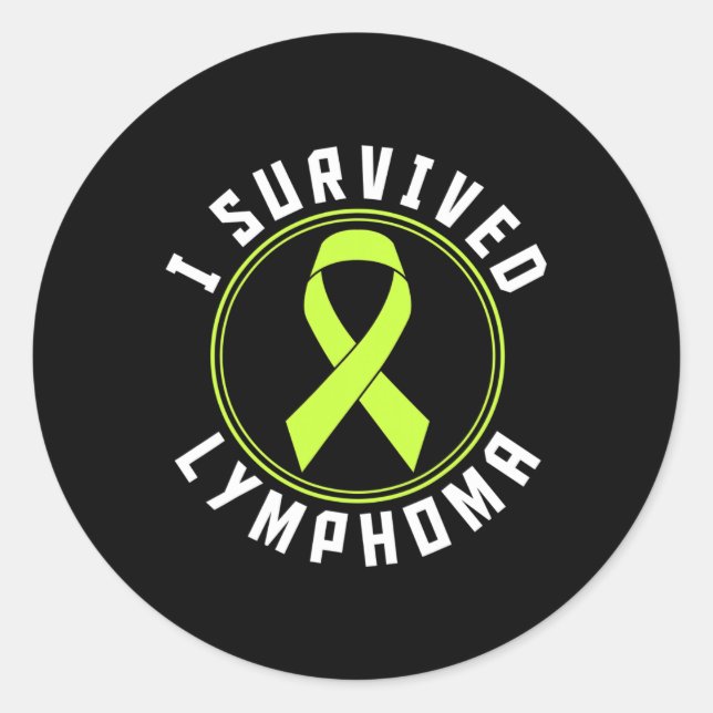 Sticker Rond I Survié Lymphome Sensibilisation (Devant)