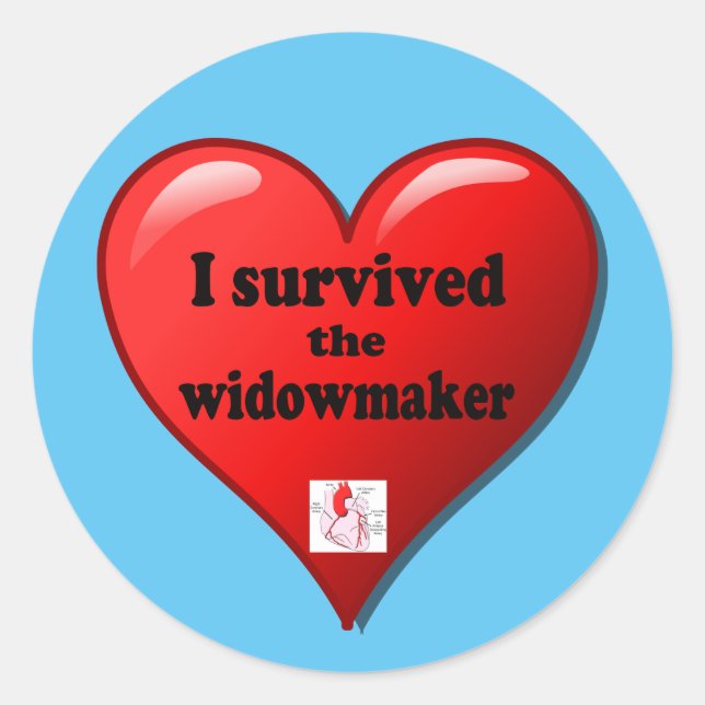 Sticker Rond I Survived the widowmaker (Devant)