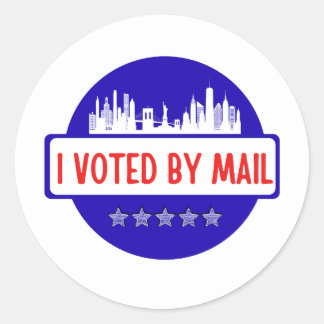 Sticker Rond I Voted by Mail