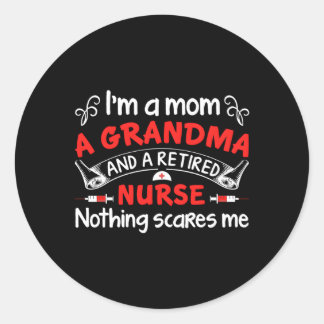 Sticker Rond I’M Une Maman Une Grand-Mère Et Une Infirmière R